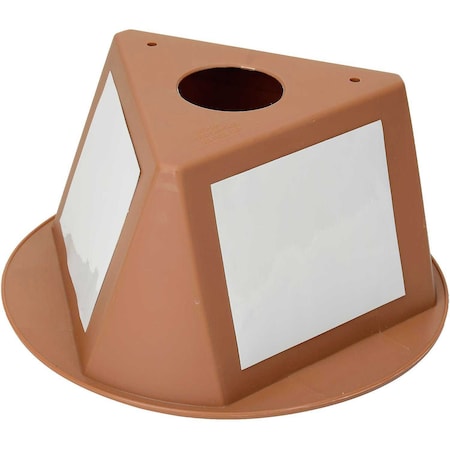 Global Industrial Inventory Control Cone W/ Dry Erase Decals, 10L x 10W x 5H, Tan B1845748